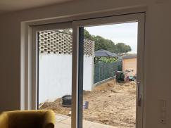 Terrassentür mit Schiebetür (Innenansicht) 