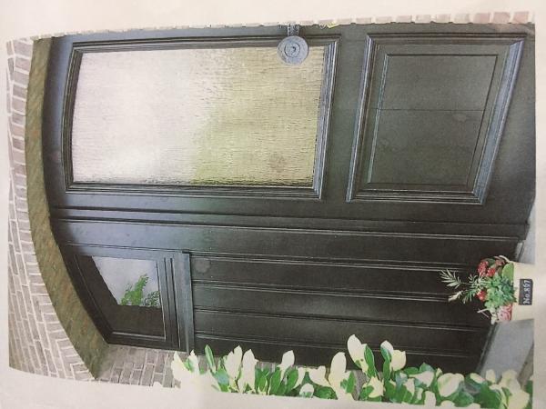 Holz-Haustür im Rundbogen vorher